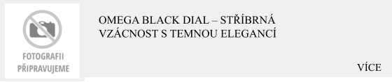VÍCE Omega Black Dial – Stříbrná vzácnost s temnou elegancí