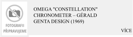 VÍCE OMEGA "Constellation" Chronometer – Gérald Genta Design (1969)