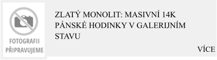 VÍCE Zlatý monolit: Masivní 14K pánské hodinky v galerijním stavu